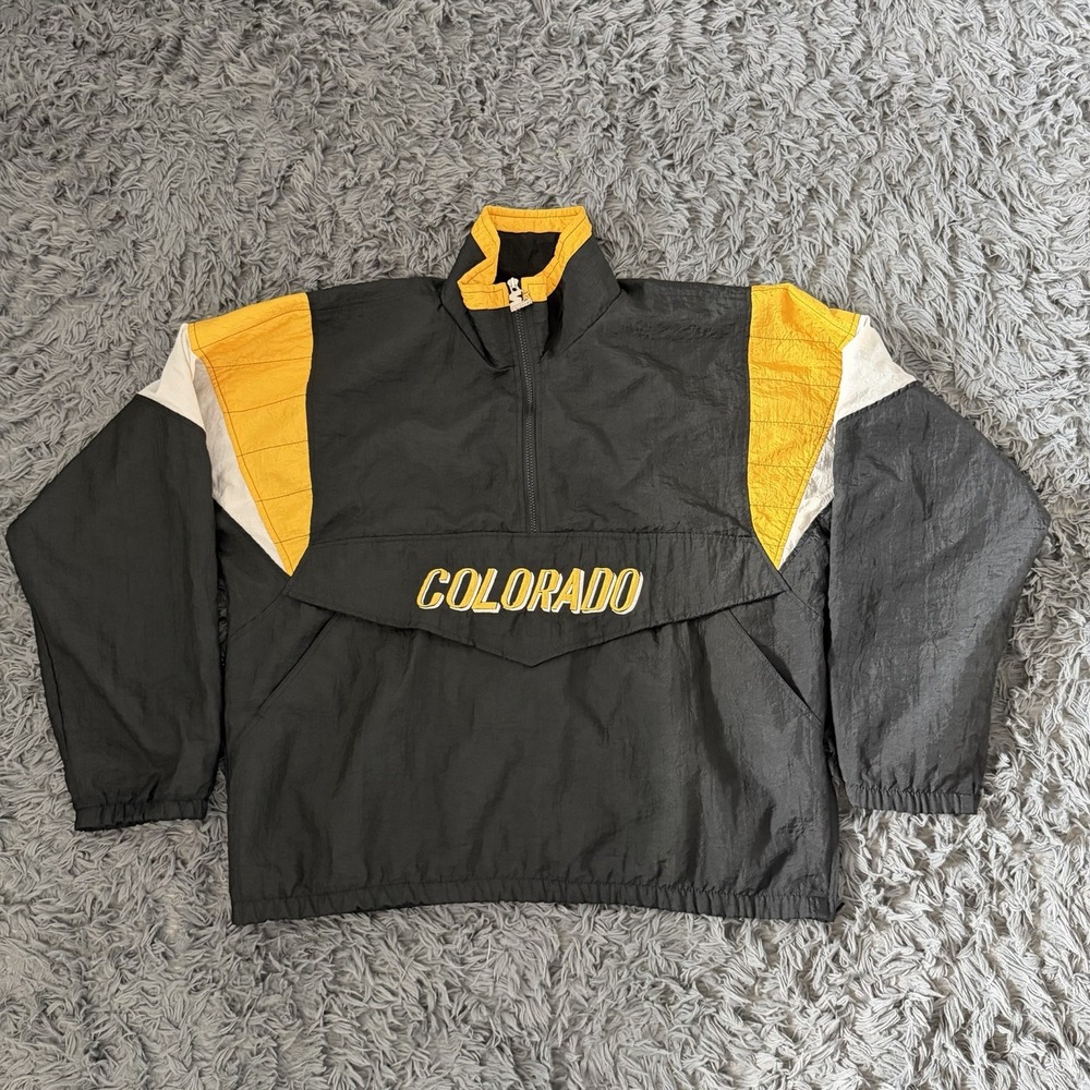 Vintage Colorado Buffalos Starter Windbreaker Jacket Size Xl 90s Made In USA